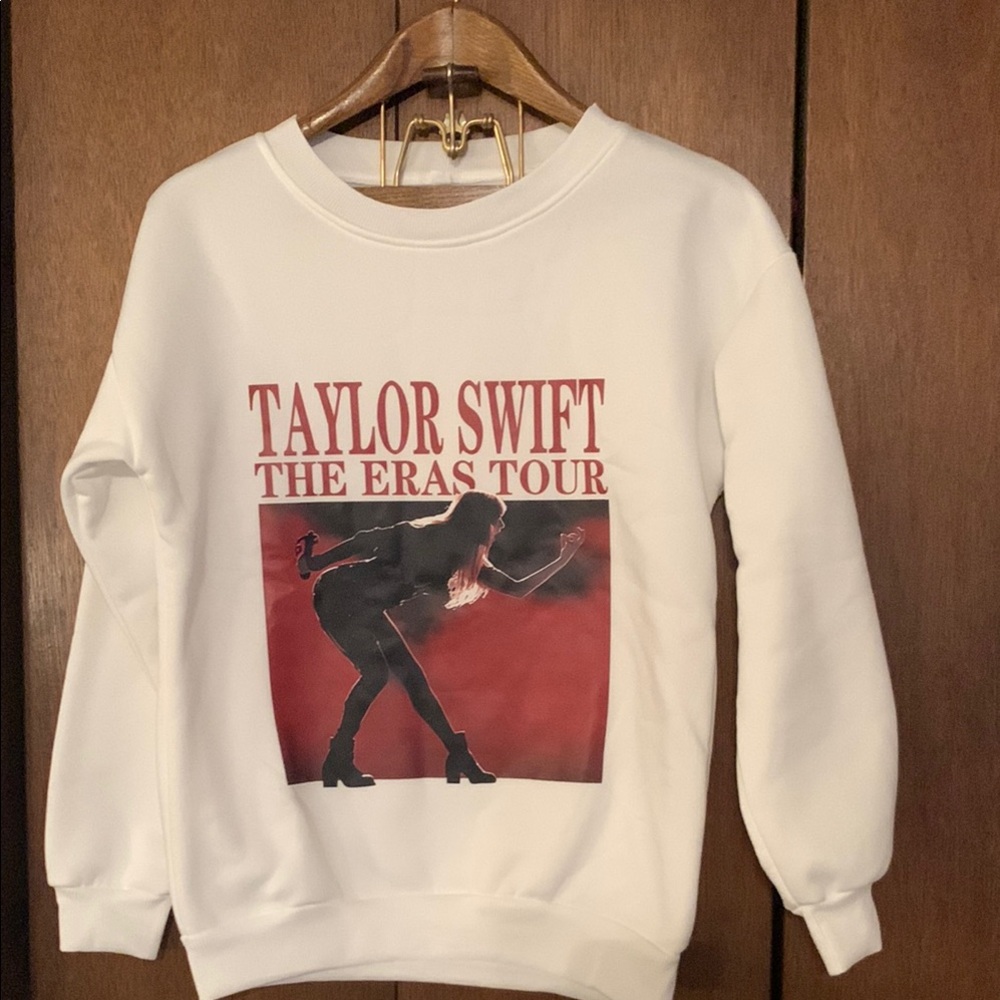 Taylor Swift The Eras Tour White Sweatshirt
